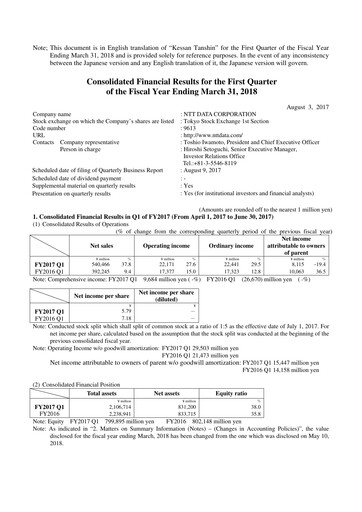 Thumbnail NTT Data
 Quarterly Report 2017-q1