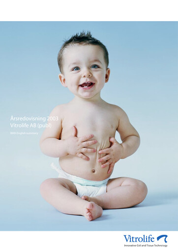 Thumbnail Vitrolife AB Annual Report 2003