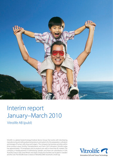 Miniature Vitrolife AB Rapport trimestriel 2010-q1
