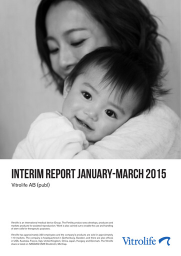 Miniature Vitrolife AB Rapport trimestriel 2015-q1