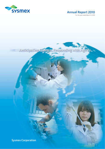 Thumbnail Sysmex Annual Report fy2009