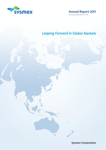 Thumbnail Sysmex Annual Report fy2010