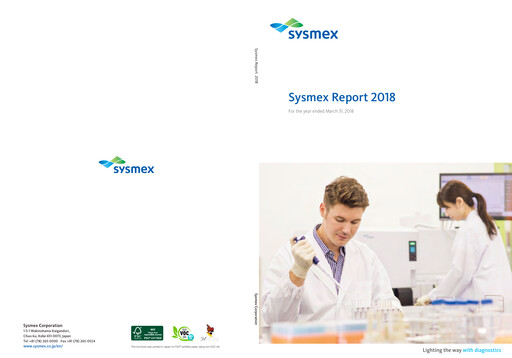 Thumbnail Sysmex Annual Report fy2017