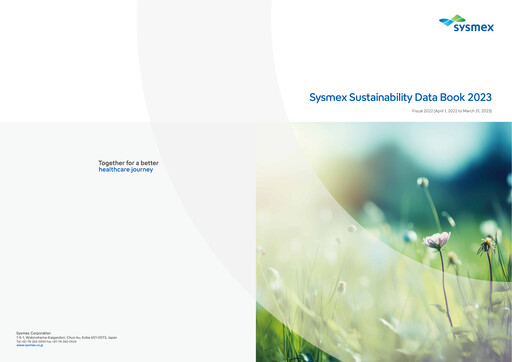 Thumbnail Sysmex Sustainability Report 2023