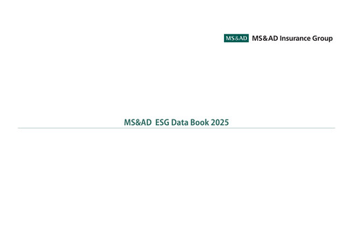 Miniature MS&AD Insurance Rapport ESG 2025