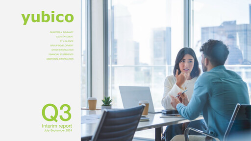 Thumbnail Yubico Quarterly Report 2024-q3