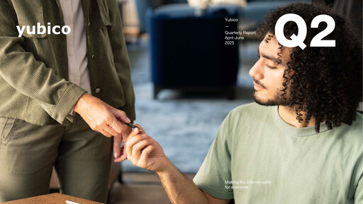 Thumbnail Yubico Quarterly Report 2025-q2