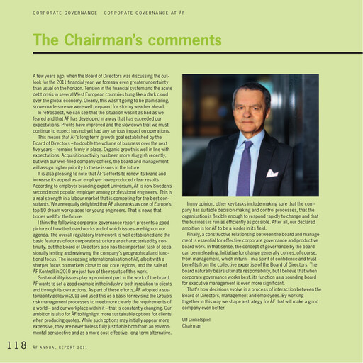 Thumbnail Afry AB Annual Report 2011