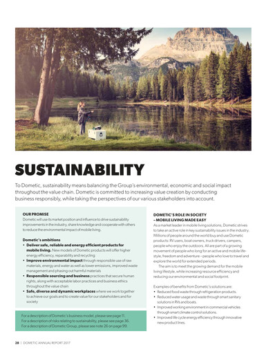 Thumbnail Dometic Group Sustainability Report 2017