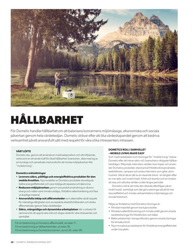 Thumbnail Dometic Group Sustainability Report 2017