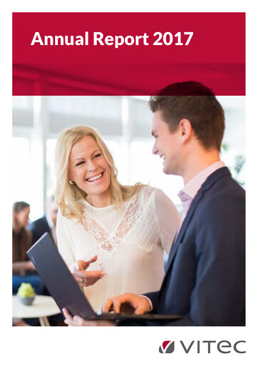 Thumbnail Vitec Software Group Annual Report 2017