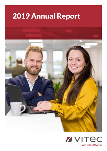 Thumbnail Vitec Software Group Annual Report 2019