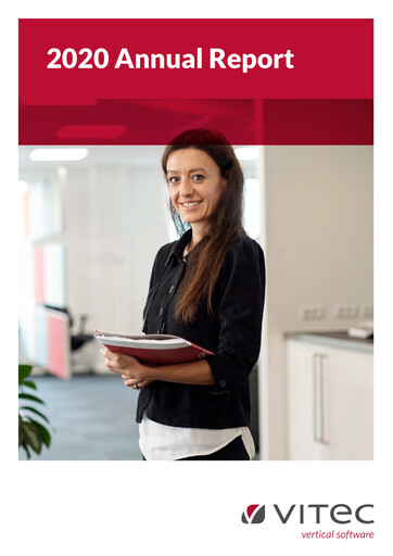 Thumbnail Vitec Software Group Annual Report 2020