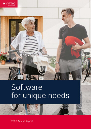 Thumbnail Vitec Software Group Annual Report 2022