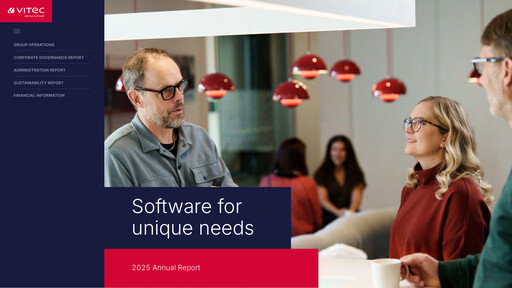 Thumbnail Vitec Software Group Annual Report 2025