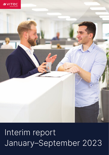 Thumbnail Vitec Software Group Quarterly Report 2023-q3