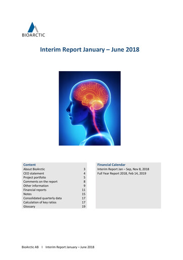 Thumbnail BioArctic AB Half-year Report 2018-h1