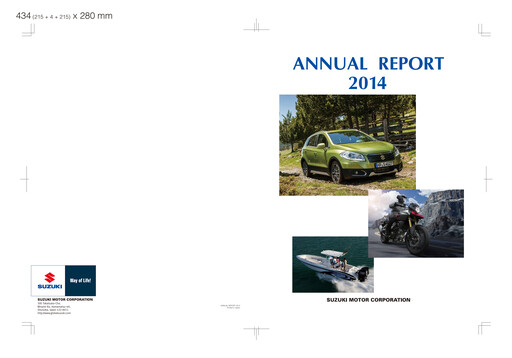 Thumbnail Suzuki Motor Annual Report 2014