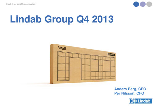 Thumbnail Lindab International Quarterly Report 2013-q4