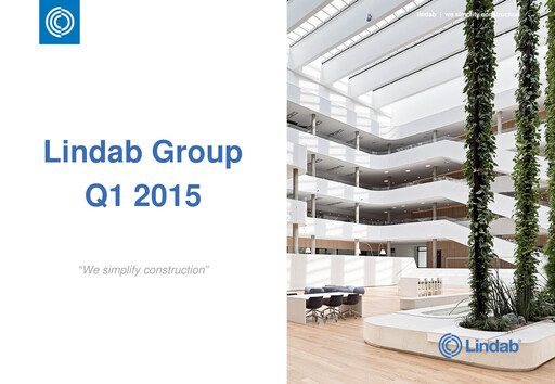 Thumbnail Lindab International Quarterly Report 2015-q1