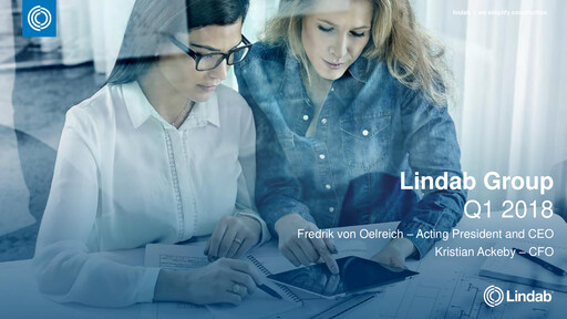 Thumbnail Lindab International Quarterly Report 2018-q1