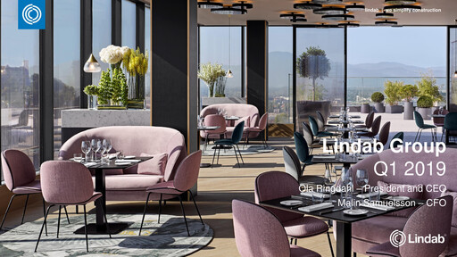 Thumbnail Lindab International Quarterly Report 2019-q1