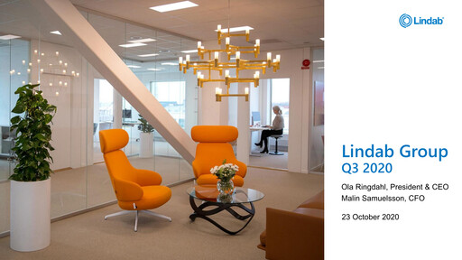 Thumbnail Lindab International Quarterly Report 2020-q3