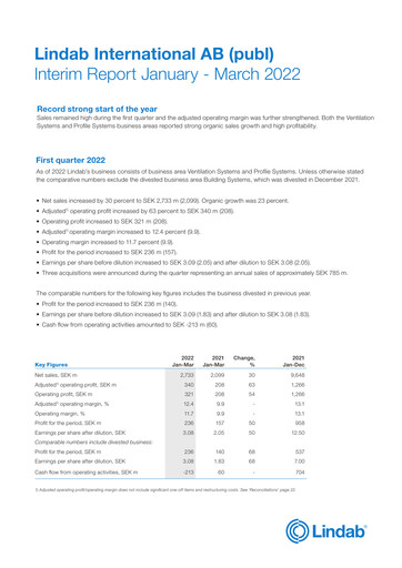 Thumbnail Lindab International Quarterly Report 2022-q1