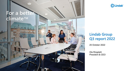 Thumbnail Lindab International Quarterly Report 2022-q3