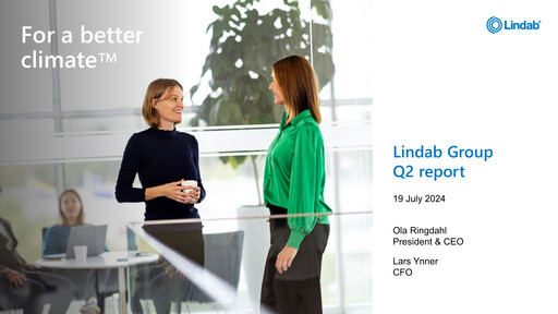 Thumbnail Lindab International Quarterly Report 2024-q2