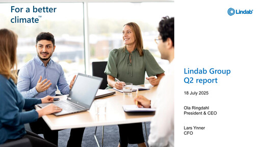 Thumbnail Lindab International Quarterly Report 2025-q2