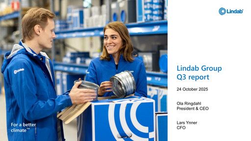 Thumbnail Lindab International Quarterly Report 2025-q3