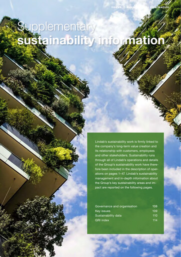 Thumbnail Lindab International Sustainability Report 2018