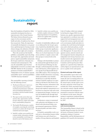Thumbnail Alleima AB Sustainability Report 2007
