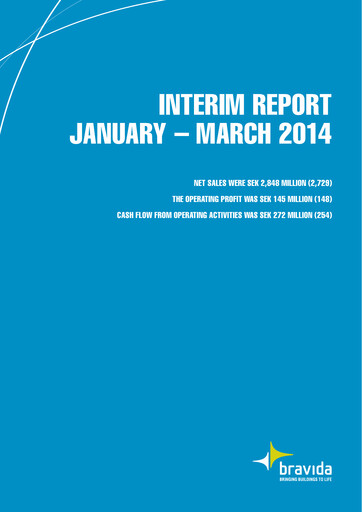 Thumbnail Bravida Holding Quarterly Report 2014-q1