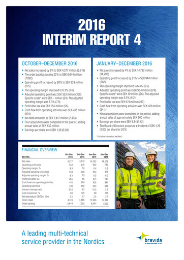 Thumbnail Bravida Holding Quarterly Report 2016-q4
