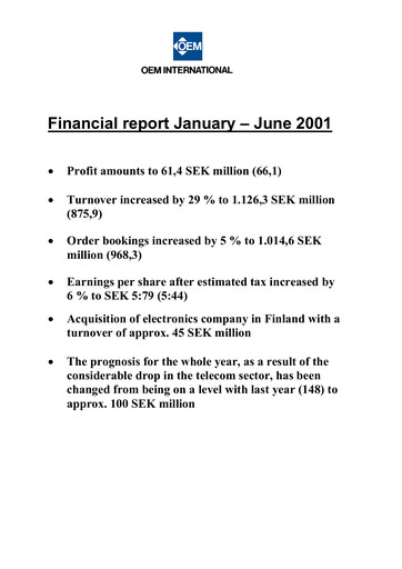 Vorschaubild OEM International Finanzbericht 2001-q2