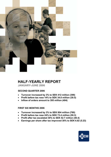 Vorschaubild OEM International Quartalsbericht 2006-q2