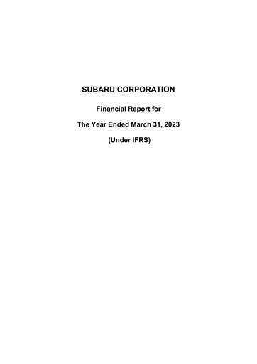 Thumbnail Subaru Financial Statement fy2023