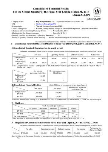 Thumbnail Subaru Half-year Report 2015-h1