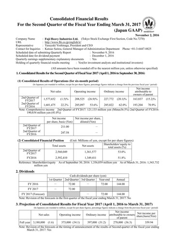 Thumbnail Subaru Half-year Report 2017-h1