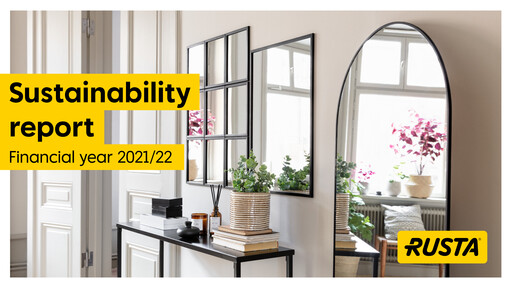 Thumbnail Rusta AB Sustainability Report 2021-2022