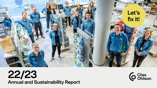 Thumbnail Clas Ohlson AB Annual Report 2022-2023