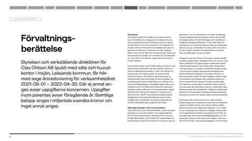 Thumbnail Clas Ohlson AB Annual Report 2021-2022