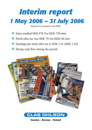 Thumbnail Clas Ohlson AB Quarterly Report 2006-q1