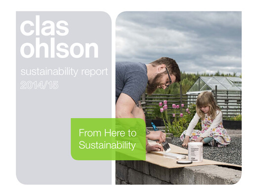 Miniature Clas Ohlson AB Rapport de durabilité 2014-2015