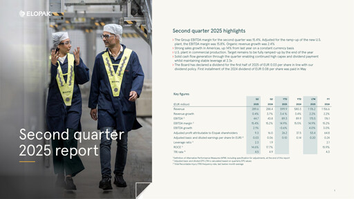 Thumbnail Elopak ASA Quarterly Report 2025-q2