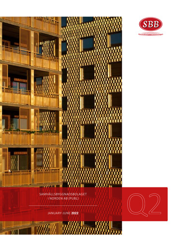 Thumbnail Samhällsbyggnadsbolaget i Norden Half-year Report 2022