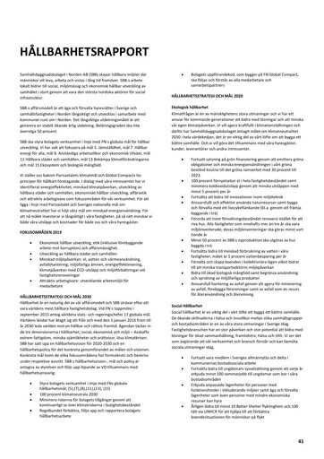 Thumbnail Samhällsbyggnadsbolaget i Norden Sustainability Report 2019