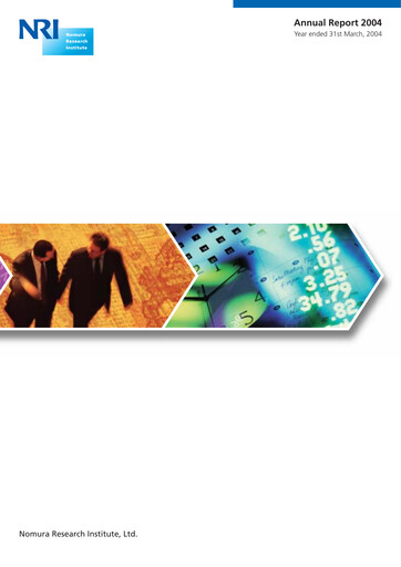 Thumbnail Nomura Research Institute
 Annual Report fy2004